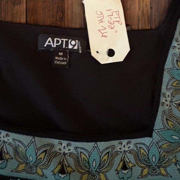 Apt. 9 Women's Paisley Blouse - Black and Green, Sz M - Picture 3 of 8